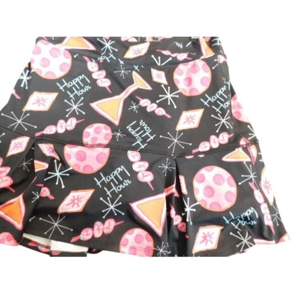 Pickleball Bella Size XL (4) Happy Hour Print Pickleball Skort - Picture 2 of 2